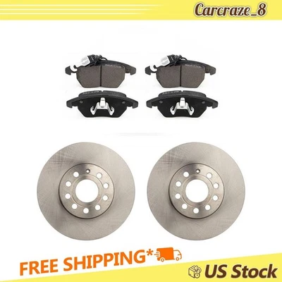 Kit de pastillas de freno y rotores delanteros para Volkswagen Beetle 2,5 L 2012-2016 2018 2019 Foto 1 de 4