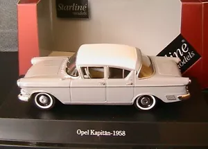 OPEL KAPITAN P 2.5 1958 GRIS COMO ALABASTER STARLINE 550130 1/43 MODELO A ESCALA - Imagen 1 de 1