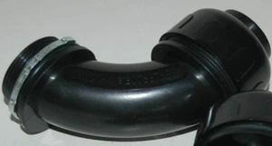 Líquido no metálico apretado negro 90 grados tipo B a prueba de sellado 8425 1,5" montaje de conducto - Imagen 1 de 4