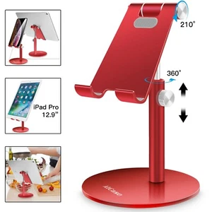 Adjustable Aluminum Desktop Mount Stand Holder for iPhone Samsung Tab iPad 4-13" - Picture 1 of 16