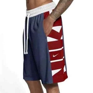 Nike NWT Men's Logo Basketball Shorts RED BLUE WHITE 4XL - Picture 1 of 4
