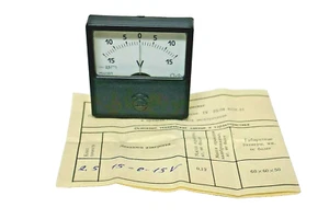 USSR Voltmeter M42301 (15-0-15V) ±2.5% From 1980's IN BOX!! - Picture 1 of 4
