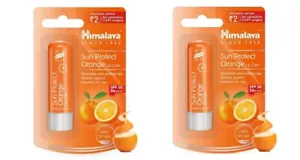 2 X Himalaya Herbal Sun Protect ORANGE Lip Care Lip Balm SPF 30 PA+++4.5gm - Picture 1 of 4