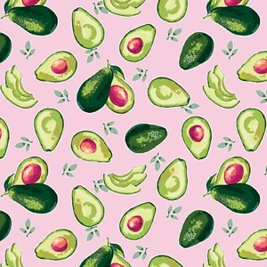 LUCY JUNE ~ AVOCADOS in Pink ~ Riley Blake ~ By-the-Yard - Picture 1 of 2