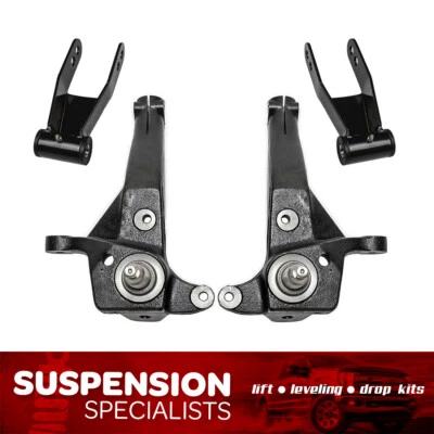 4" Spindle Lift Kit w Shackles For 2001-2012 Ford Ranger 2WD Torsion Suspension Foto 1 de 4