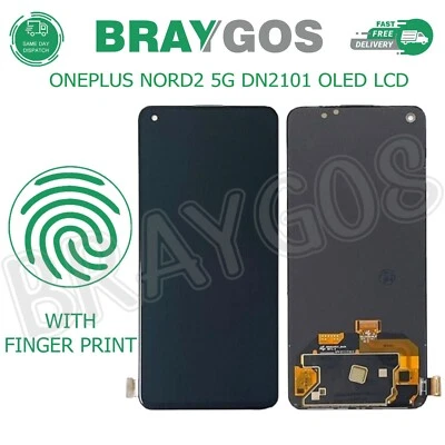 Replacement For ONEPLUS NORD2 5G DN2101 OLED Touch Screen LCD Display Black - Image 1 of 4