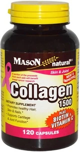 Mason Natural Collagen Plus Vitamin C 1480 mg 120 Capsules - Picture 1 of 3