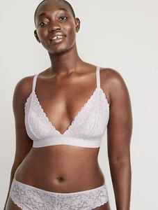 Old Navy Women's Size 2X ~ Lace Bralette Top ~ Bellflower (Purple) $25 .. NWT - Picture 1 of 7