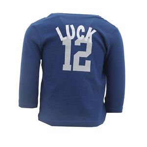 Indianapolis Colts NFL Infant & Toddler Size Andrew Luck Long Sleeve Shirt New