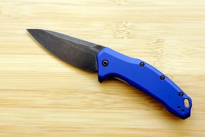 1776NBBW Kershaw Link Drop Point Flag Logo Pocket knife assisted opener New Blem - Image 1 of 3
