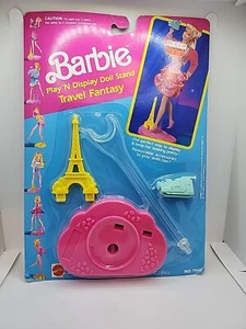 1991 Vintage Barbie Play N Display Doll Stand Travel Fantasy Eiffel Tower France - Picture 1 of 6