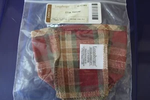 Longaberger Orchard Park Clip de Papel a Cuadros Guardián Cesta Forro #2070381 - NUEVO - Imagen 1 de 5