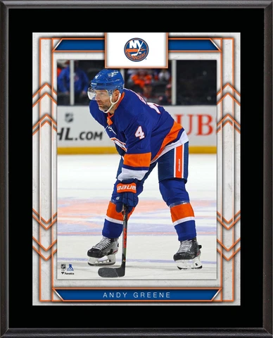 Andy Greene New York Islanders 10.5" x 13" Sublimated Player Plaque Cover