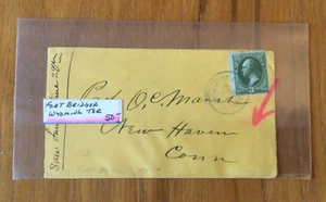 Post Cover Fort Bridger Wyoming Territory Postmark Cancellation 3c #184 1878 A19 - Picture 1 of 8