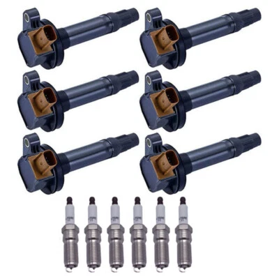 6X Ignition Coils + 6X iridium Spark Plugs For Ford F150 Police MKS MKT 3.5L - Image 1 of 4