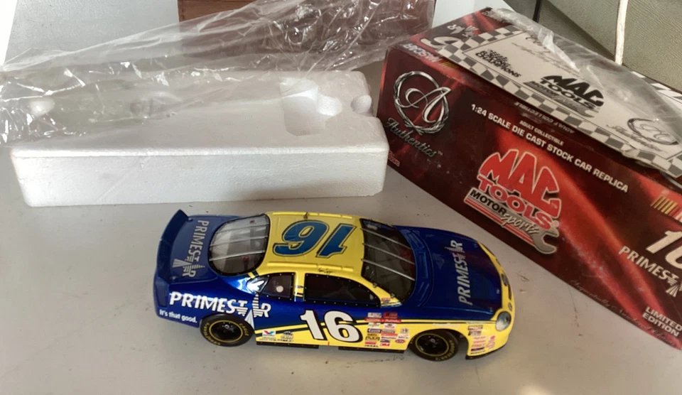 NASCAR #16 Stock Car DieCast Primestar/Kevin Lepage ‘98 Ford Taurus ,Pre Owned - Image 1 of 4
