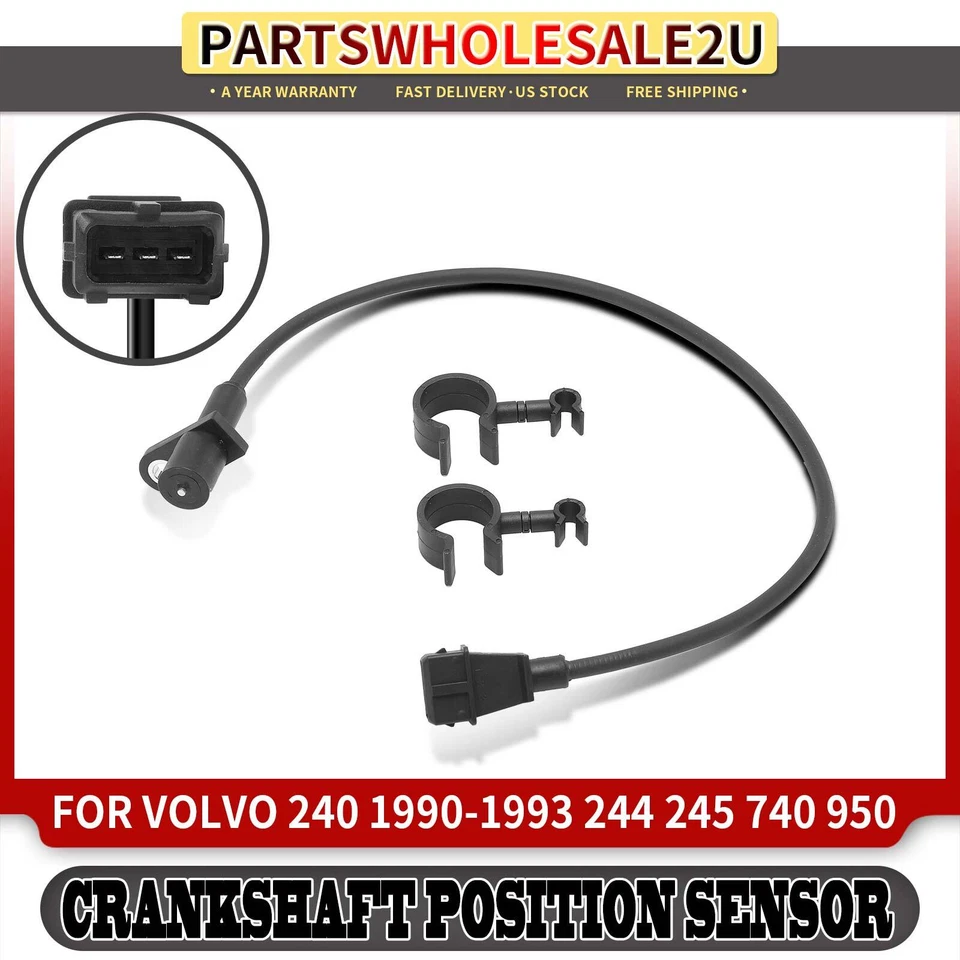Sensor de posición del cigüeñal para Volvo 240 1990-1993 244 1989 740 1988-1992 940 Foto 1 de 4