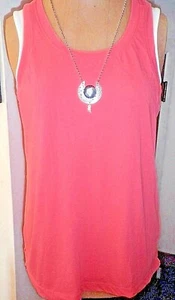GAP Coral PS Sommer Blumen Burn Out Rücken WEICH Baumwollmischung Cutaway Tank Top  - Bild 1 von 7