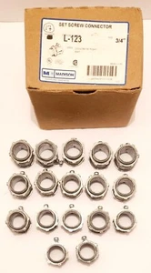 Madison Set Schraubenverbinder L-123 3/4" Menge 17 Betondicht EMT - NEU - - Bild 1 von 4