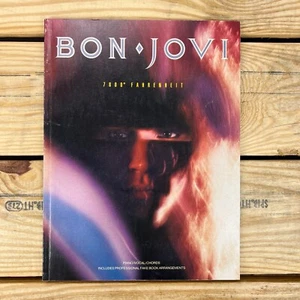 Bon Jovi RARE 7800 Fahrenheit Music Guitar Book Jon Richie Sambora No Tab - Picture 1 of 4