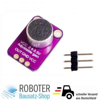 GY-MAX4466 Mikrofonverstärker Modul für Arduino Raspberry Pi DIY-Elektronik - Bild 1 von 2