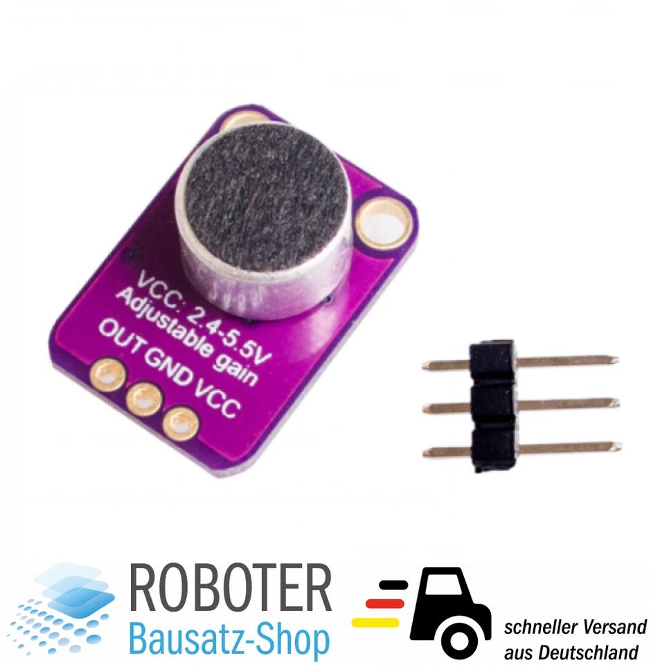 GY-MAX4466 Mikrofonverstärker Modul für Arduino Raspberry Pi DIY-Elektronik - Bild 1 von 2