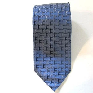 Corbata de seda azul clásica para hombre de Zylos George Machado 59" de largo - Imagen 1 de 4