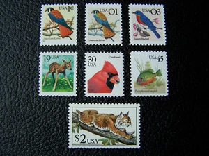 US STAMPS 1990-1995 YEARS COMPLETE SET, SCOTT # 2476-2482. OG, MNH. - Picture 1 of 1