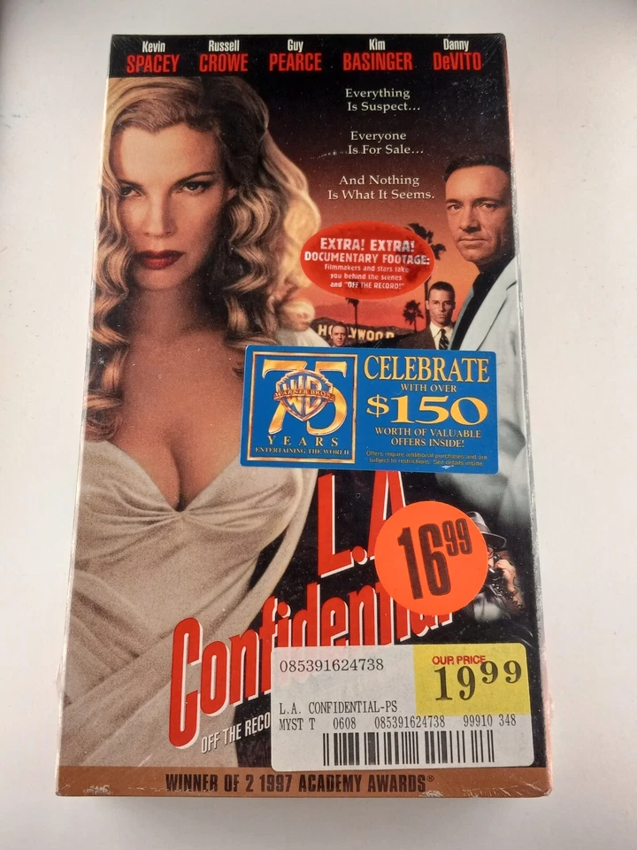 L.A. Confidential (VHS) 1997 Kevin Spacey, Russell Crowe, Guy Pearce NEW - Image 1 of 2
