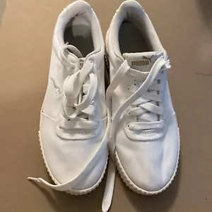 Scarpe sneakers casual Puma donna Carina estate gatto 373997-03 bianche taglia 10 - Foto 1 di 6