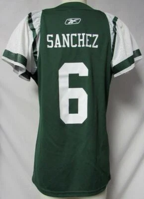 Camiseta deportiva para mujer Reebok New York Jets #6 Sanchez talla pequeña A1 5676 Foto 1 de 4