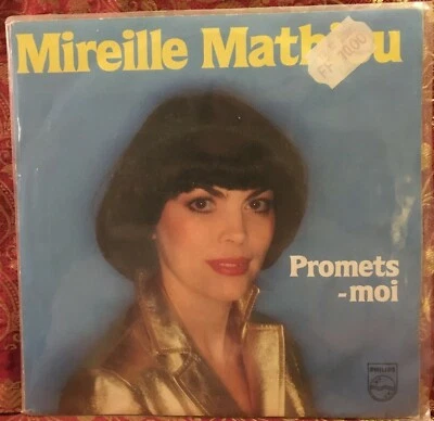 MIREILLE MATHIEU - PROMETS-MOI / C'EST PEUT-ETRE MOI QUI PARTIRAI EP 45 RPM - Image 1 of 4