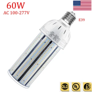 60W 5000K LED Corn Cob Light Bulb For Warehouse Garage Replace MH HPS CFL HID - Picture 1 of 11