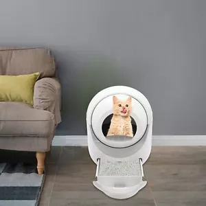 Large Automatic Smart Cat Litter Box Removal APP Ctrl Self-Cleaning Robot Odor - Picture 1 of 24