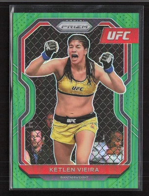 2021 Panini Prizm UFC #85 Ketlen Vieira Green Prizms (G) - Image 1 of 2