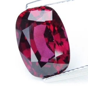 5.70Cts Sizzling Natural Pink Rhodolite Garnet 12.2x8.6x6.3mm Cushion Gemstone - Picture 1 of 5