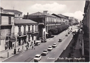 CROTONE - VIALE REGINA MARGHERITA - DISTRIBUTORE ESSO - VIAGG. 1961 -68113- - Picture 1 of 1