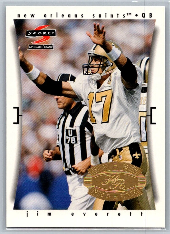1997 Score Hobby Reserve Football #26 Jim Everett - VG - New Orleans Saints - Image 1 of 2