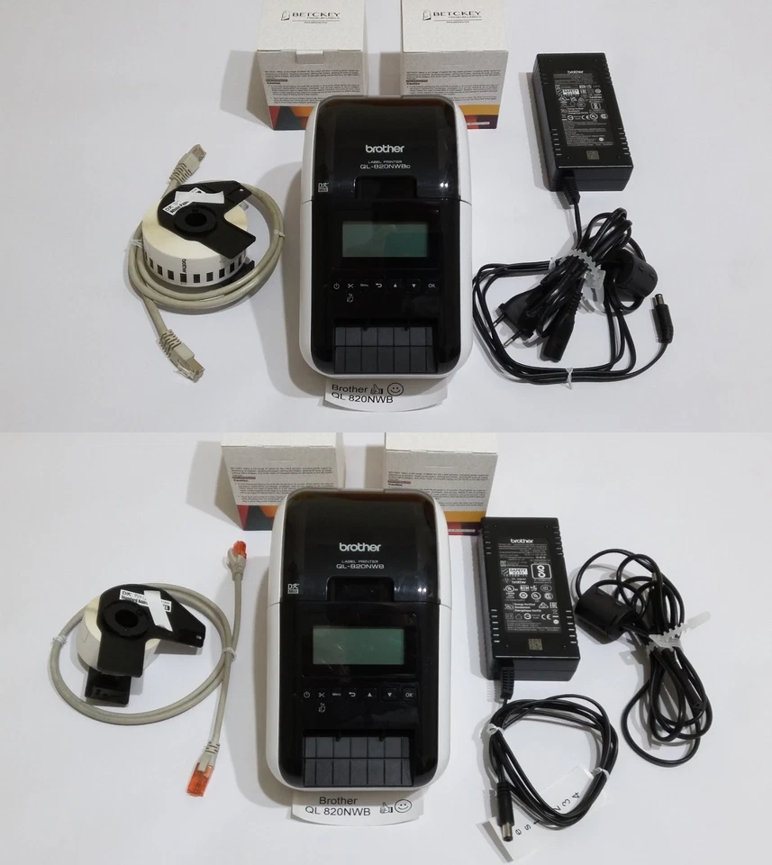 Brother QL-820NWB (c) Etikettendrucker USB, WLAN, LAN, Bluetooth + Etiketten - Bild 1 von 2