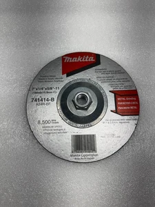 Makita 7"x 1/4"x5/8"-11 General Purpose Metal Grinding Wheel 741414-B - Picture 1 of 3