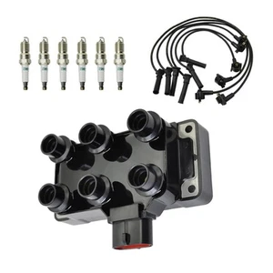 1 Set Ignition Coil & 6pcs Spark plug & 6pcs Wire For Ford Mustang V6 2005-2010 - Picture 1 of 14