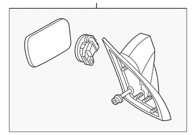 Genuine GM Mirror Assembly 15213869 - Image 1 of 2
