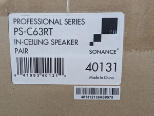 New, Sonance, PS-C63RT, Professional 6.5 In-Ceiling Speakers PAIR - Picture 1 of 2