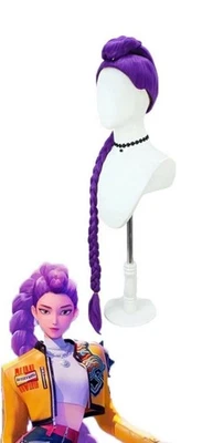 kpop demon hunters Rumi 紫色头发假发 — 第 1/4 张图片