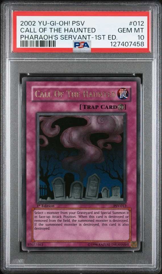 Yu-Gi-Oh! Call of the Haunted PSV-012 1st Edition PSA 10 Gem Mint-Ultra Rare - Image 1 of 2