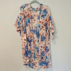 Duster Floral Kimono Cardigan - Meri Skye size 1X - Picture 1 of 9
