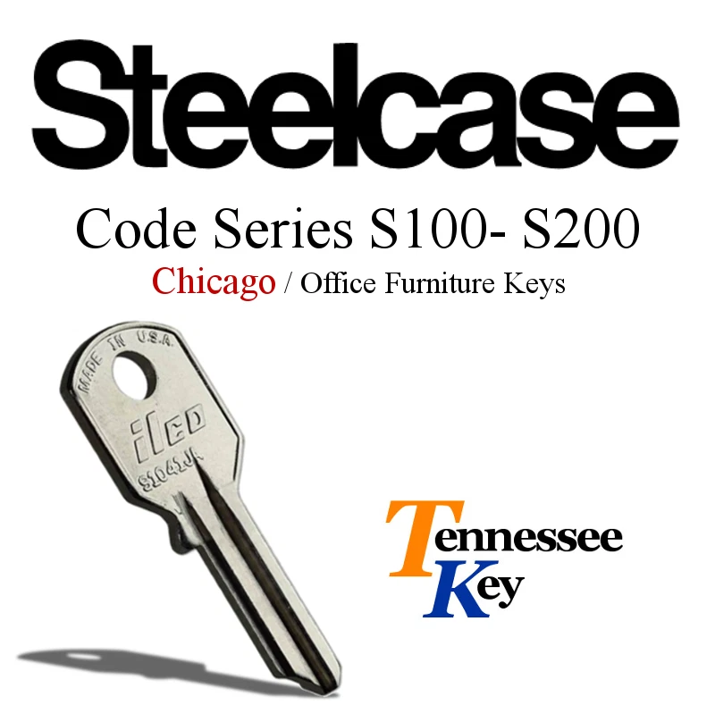 ILCO / STEELCASE AFTERMARKET Steelcase Office keys / File Cabinet Key / Keys to Codes S100 - S200