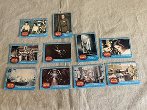 job lot VINTAGE 1977 STAR WARS TOPPS TRADING CARD BLUE SERIES - Picture 1 of 10