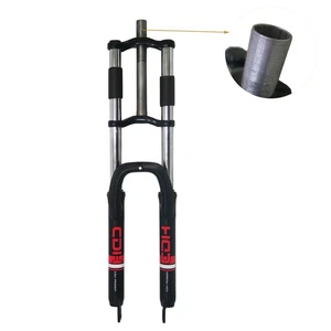 DONSP1986 26" Bicycle Suspension Fork 1" Thread Triple Tree Double Shoulder Disc - Picture 1 of 6