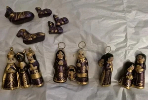 Belén Tonala Arte Popular Mexicano Cerámica Arcilla Pintado a Mano - 14 Piezas - Imagen 1 de 5